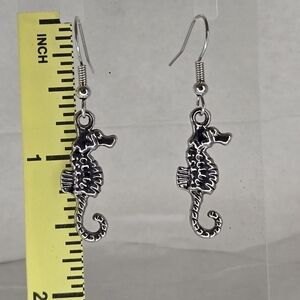 Hand Crafted Silver Seahorse Earrings